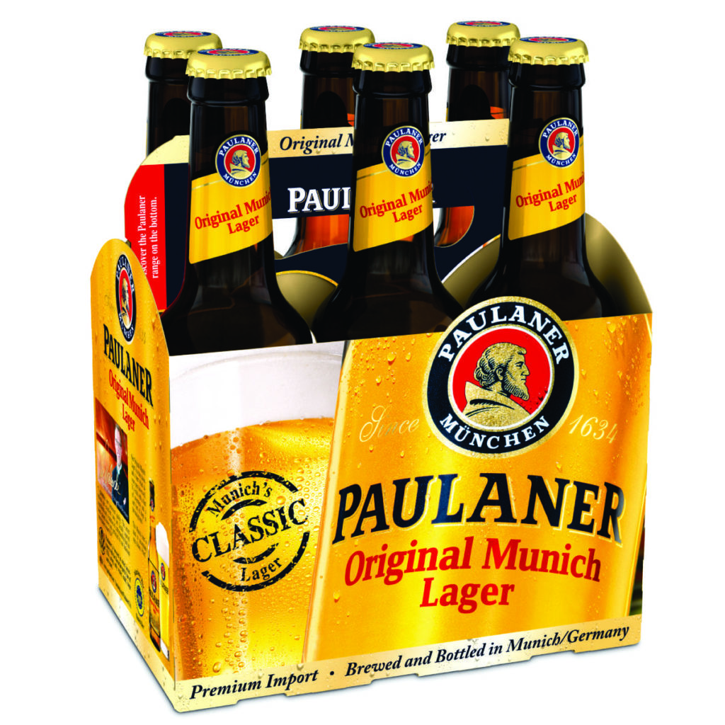 Ящик пива Paulaner