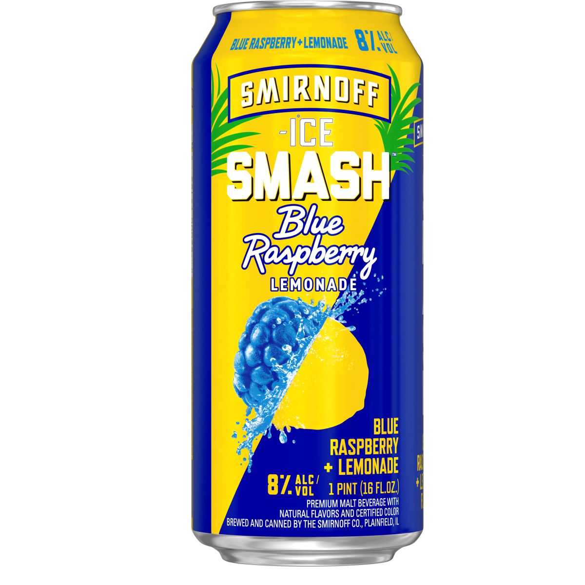 Smirnoff Ice Smash Blue Raspberry Lemonade Finley Beer